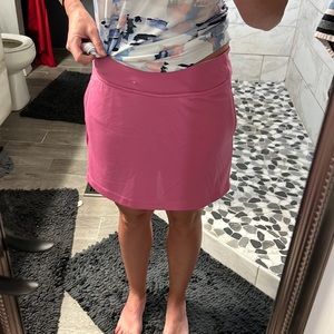 Pink golf skirt